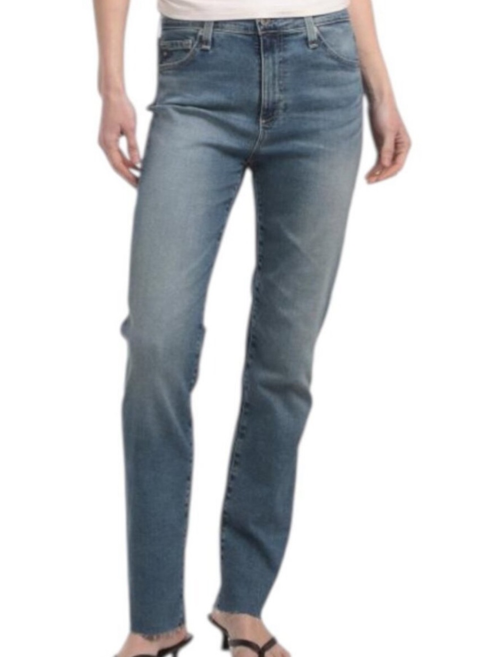 AG Mari Mid Rise, Slim, Straight jeans. 27